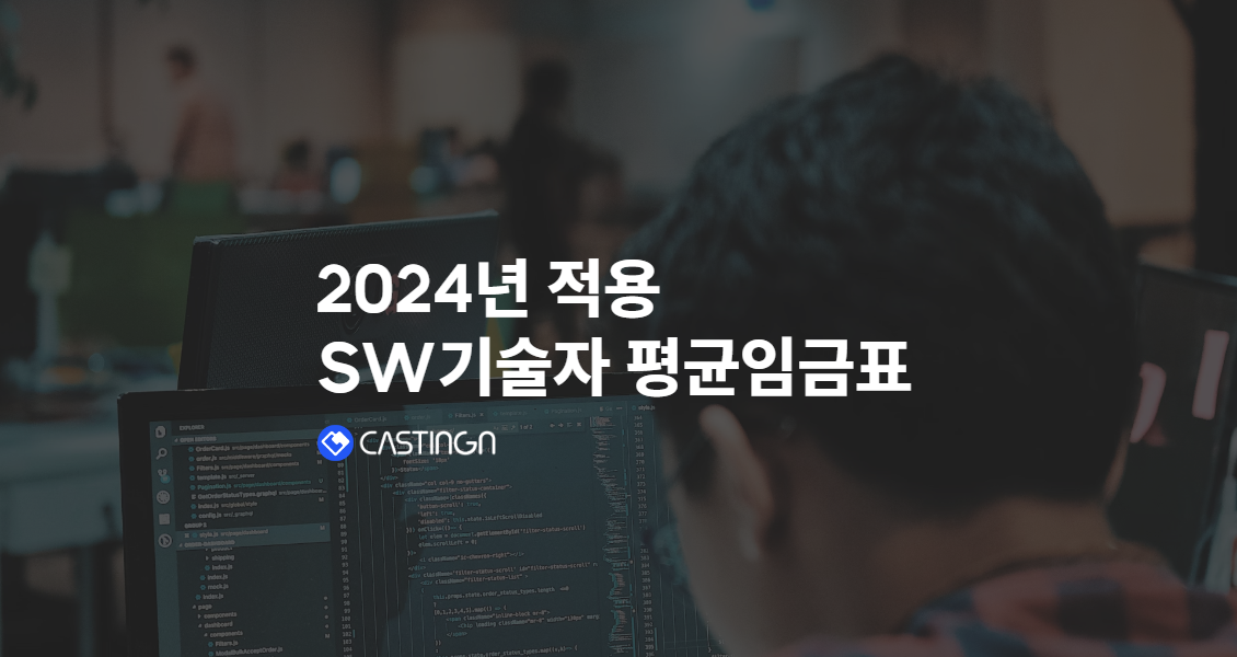 2024년 SW기술자 평균 임금표